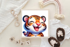Cute Baby Tiger Clipart Bundle 2 - CraftNest - Digital Crafting and Art
