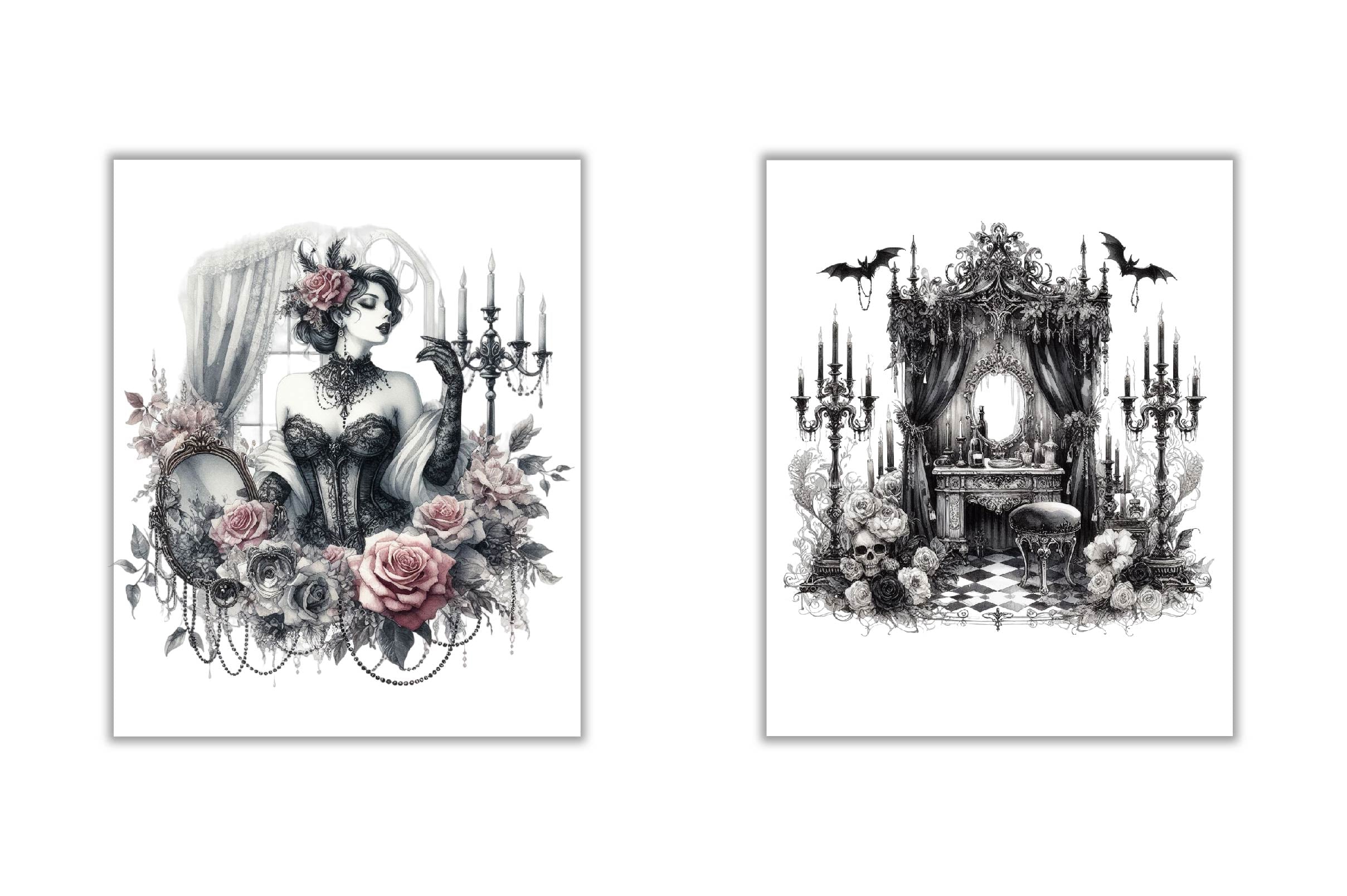 Fairy Gothic Princess Clipart Bundle - CraftNest - Digital Crafting and Art