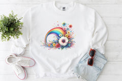 Rainbow Daisy Flower Clipart Bundle - CraftNest - Digital Crafting and Art