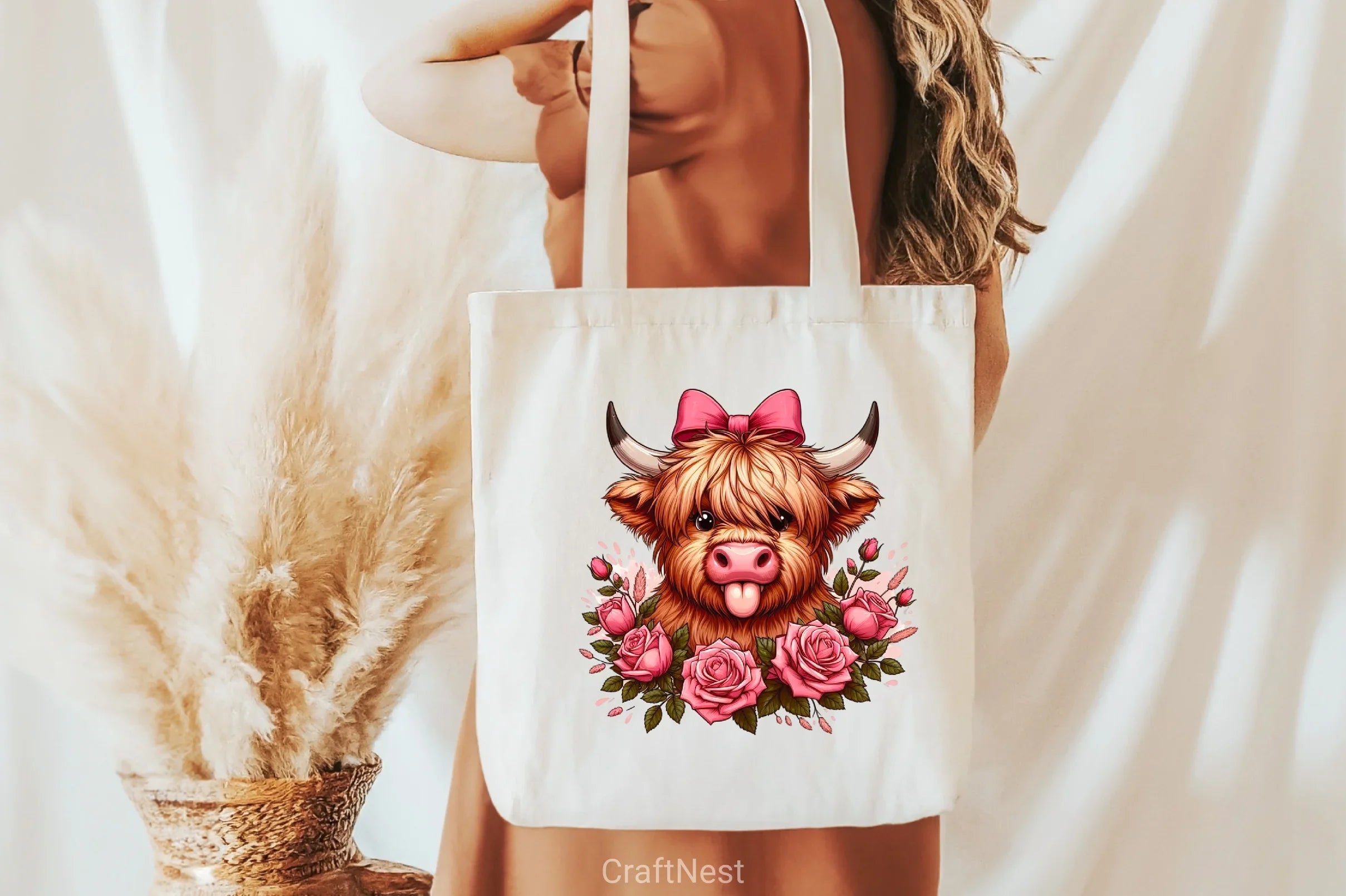 Highland Cow Valentine Clipart Bundle 5 - CraftNest - Digital Crafting and Art