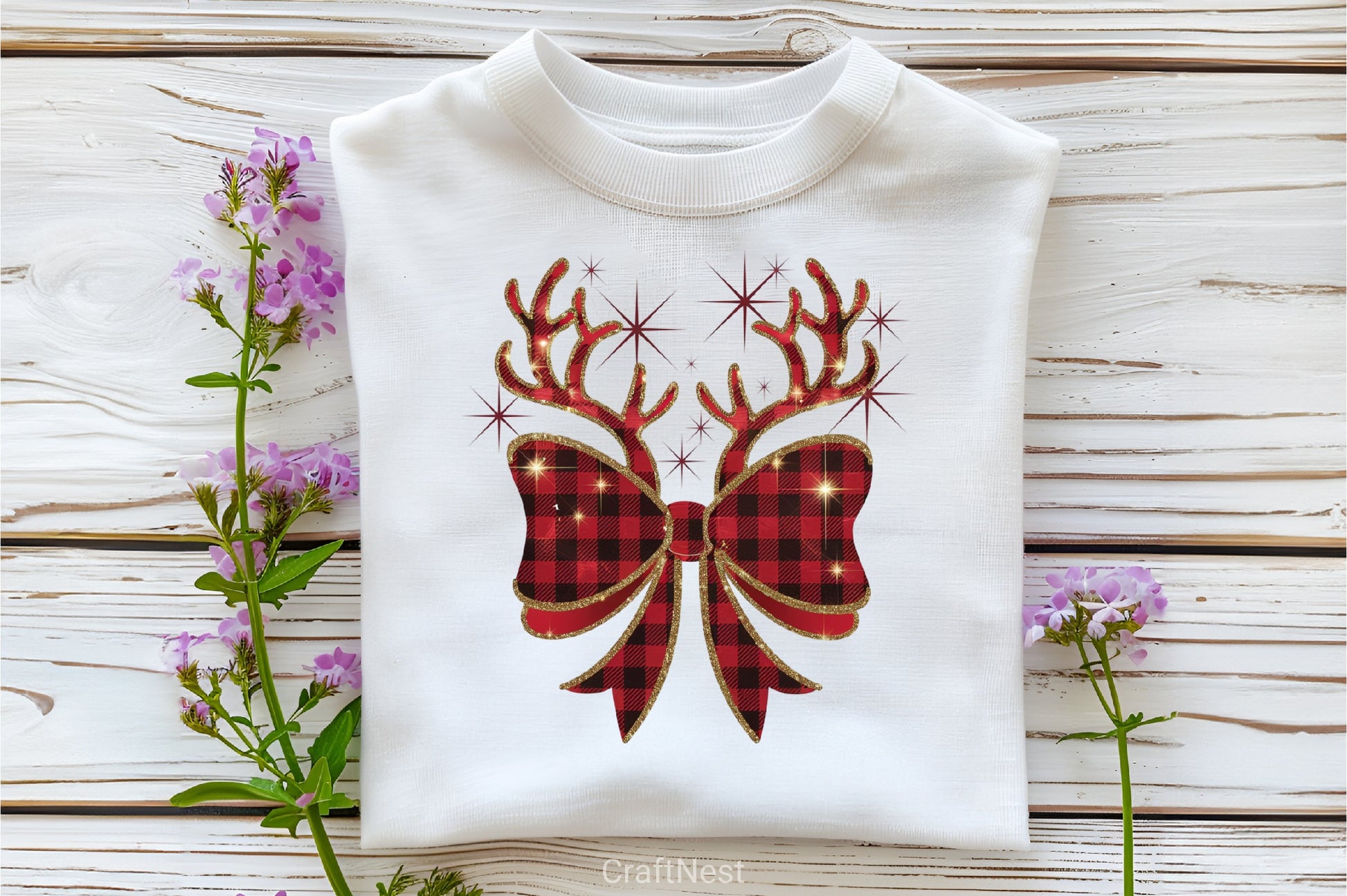 Christmas Reindeer Bow Clipart Bundle 4 - CraftNest - Digital Crafting and Art