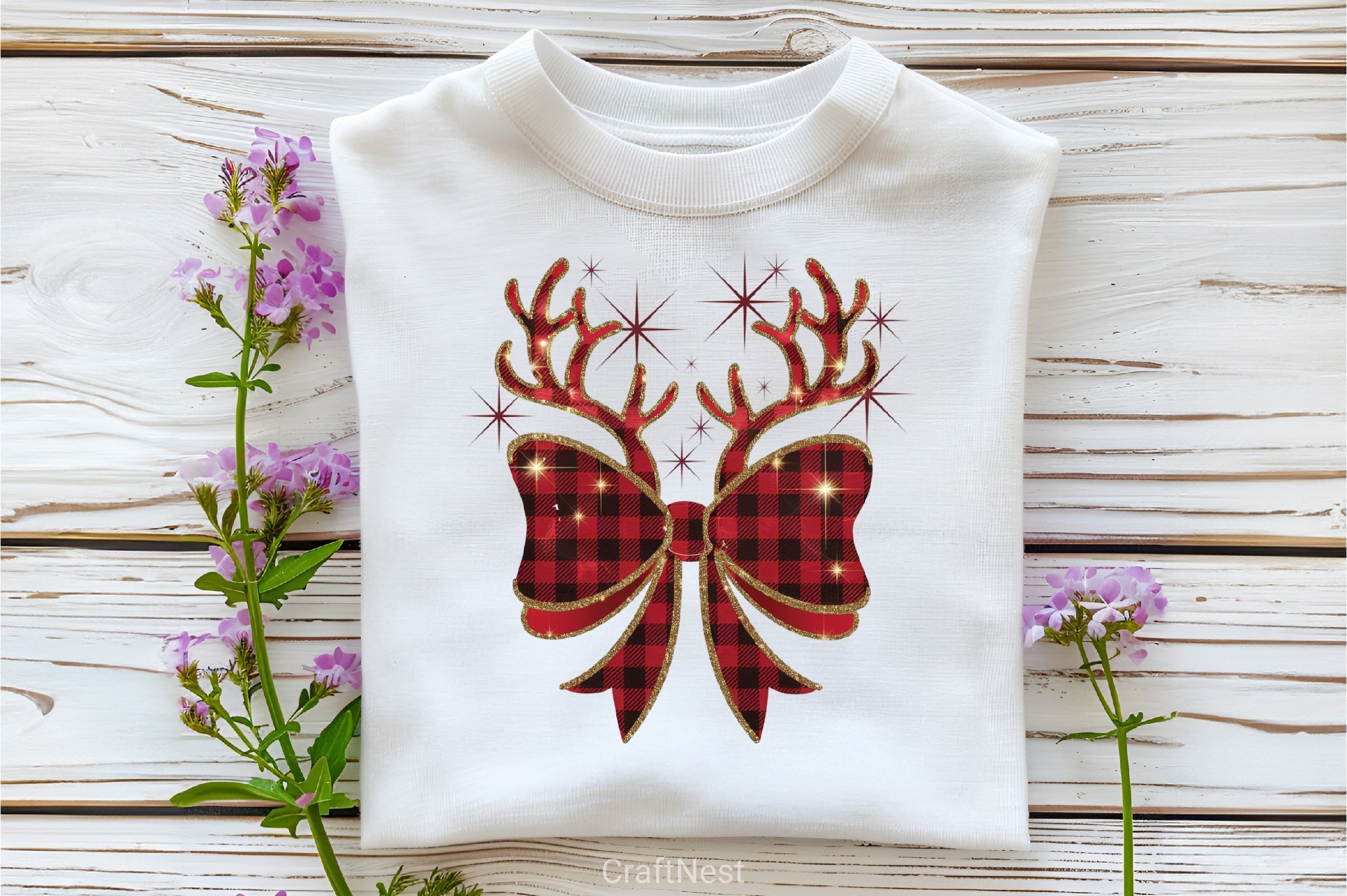 Christmas Reindeer Bow Clipart Bundle 4 - CraftNest - Digital Crafting and Art