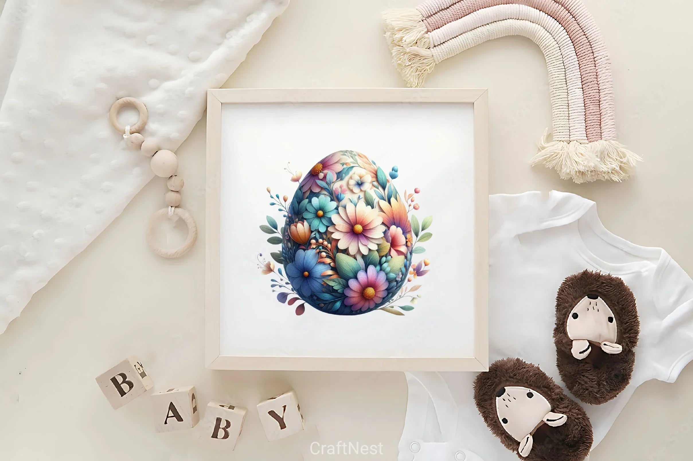 Easter Floral Egg Clipart Bundle - CraftNest - Digital Crafting and Art