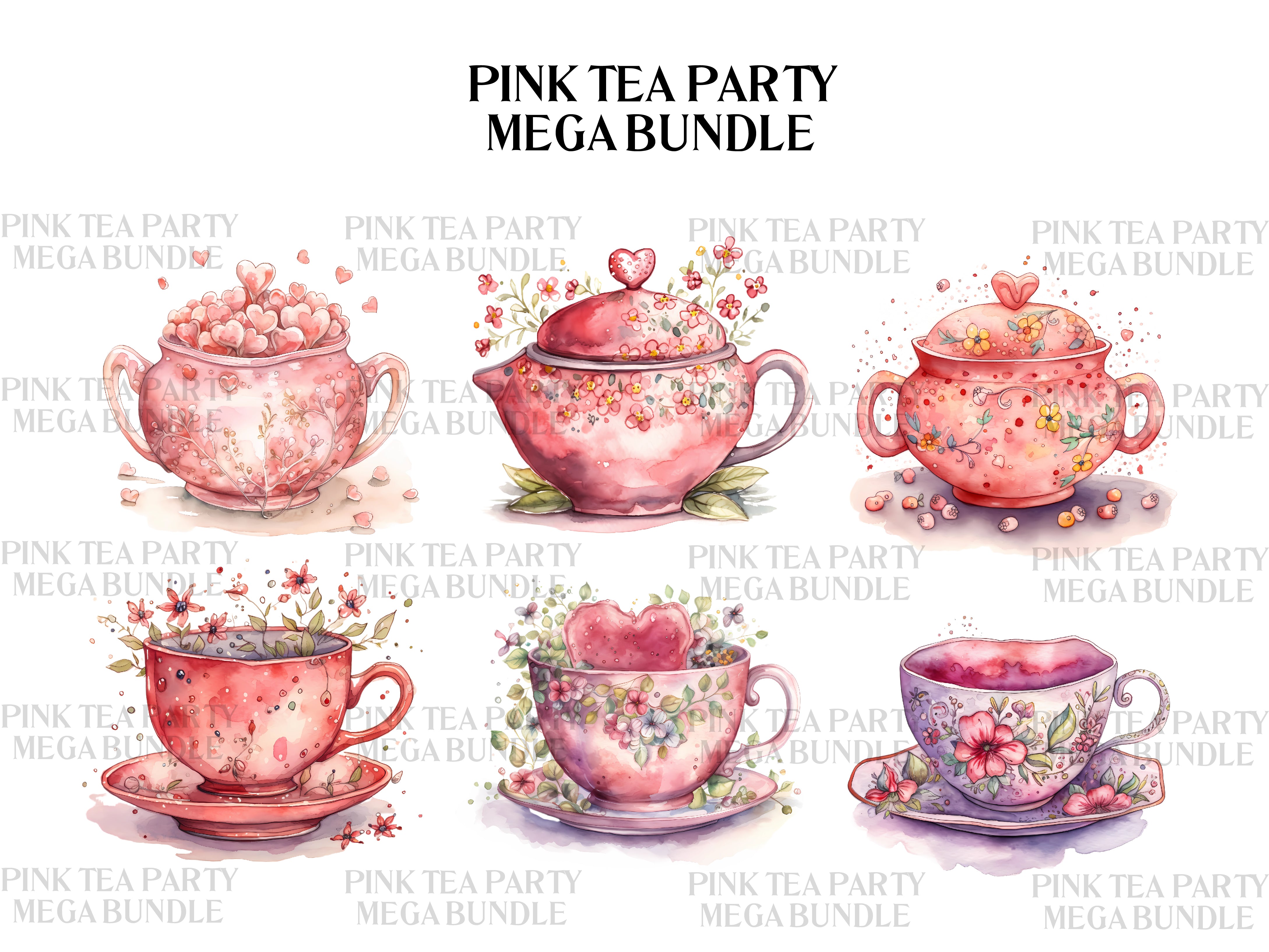 Tea Party Clipart - CraftNest