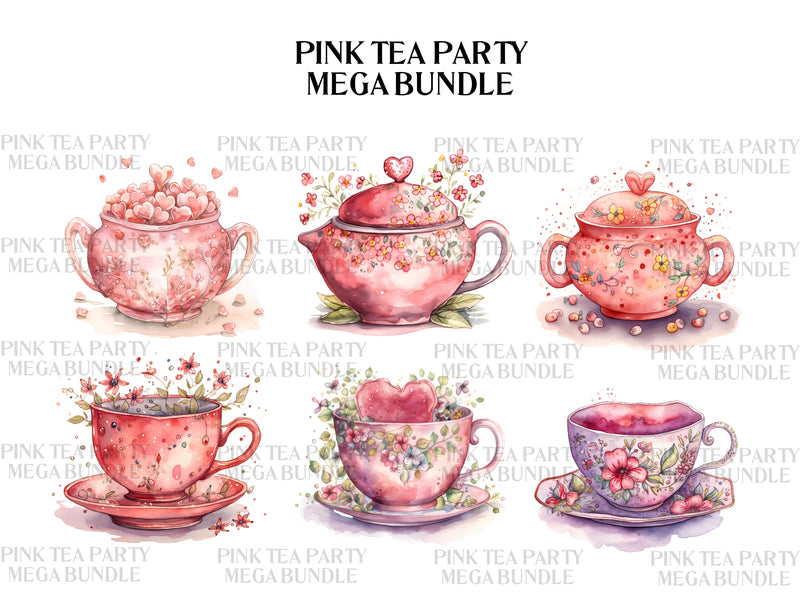 Tea Party Clipart - CraftNest