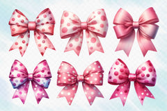 Pink Bow Clipart Bundle - CraftNest - Digital Crafting and Art