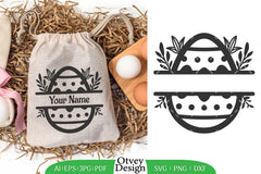 Easter Egg Split SVG Bundle 9 - CraftNest - Digital Crafting and Art