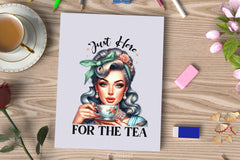 Just Here For The Tea Clipart Bundle 5 - CraftNest - Digital Crafting and Art