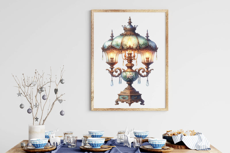 Victorian Lamps Clipart Bundle - CraftNest - Digital Crafting and Art