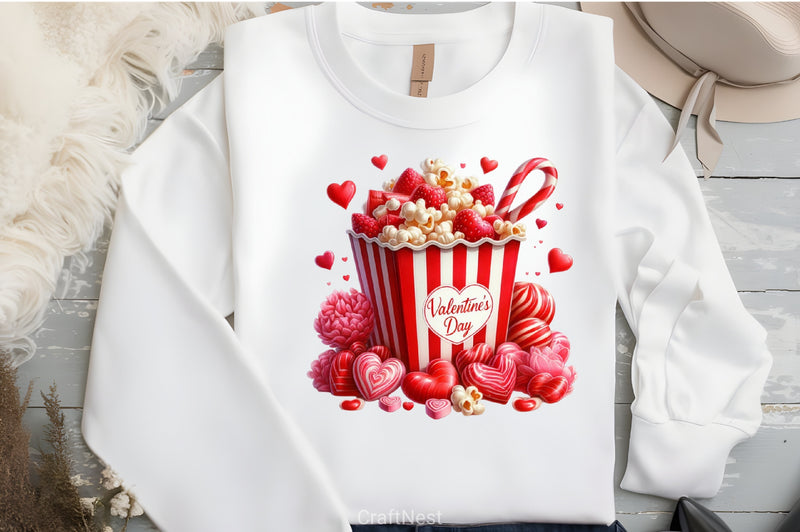 Valentine's Popcorn Clipart Bundle - CraftNest - Digital Crafting and Art