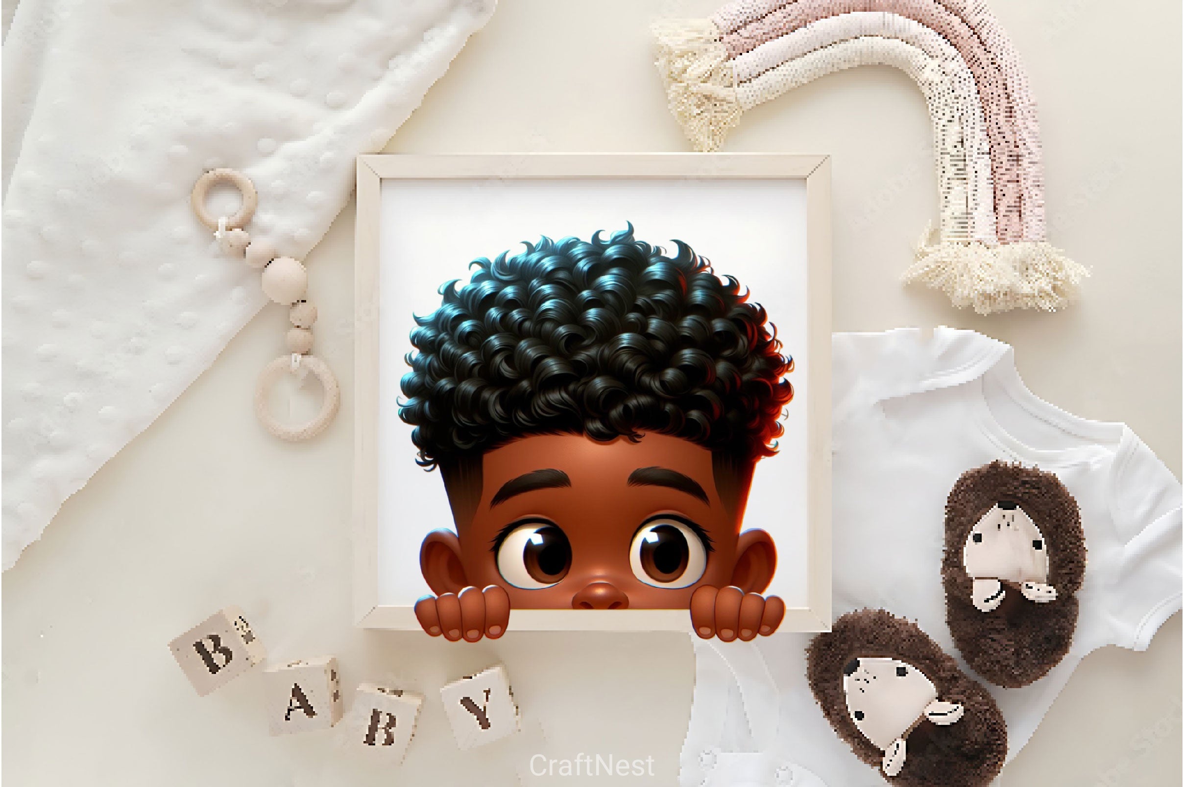 Peek A Boo Boy Clipart Bundle - CraftNest - Digital Crafting and Art