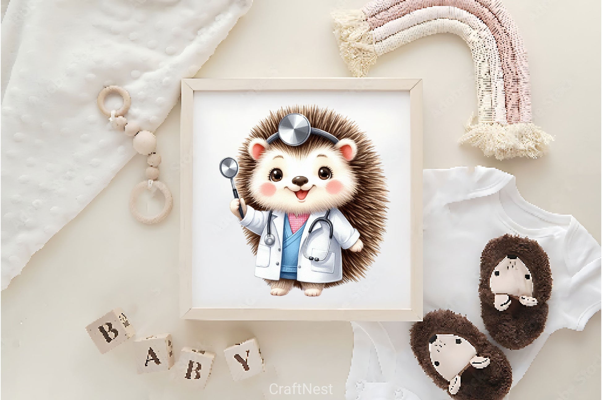 Safari Animals Nurse Clipart Bundle - CraftNest - Digital Crafting and Art