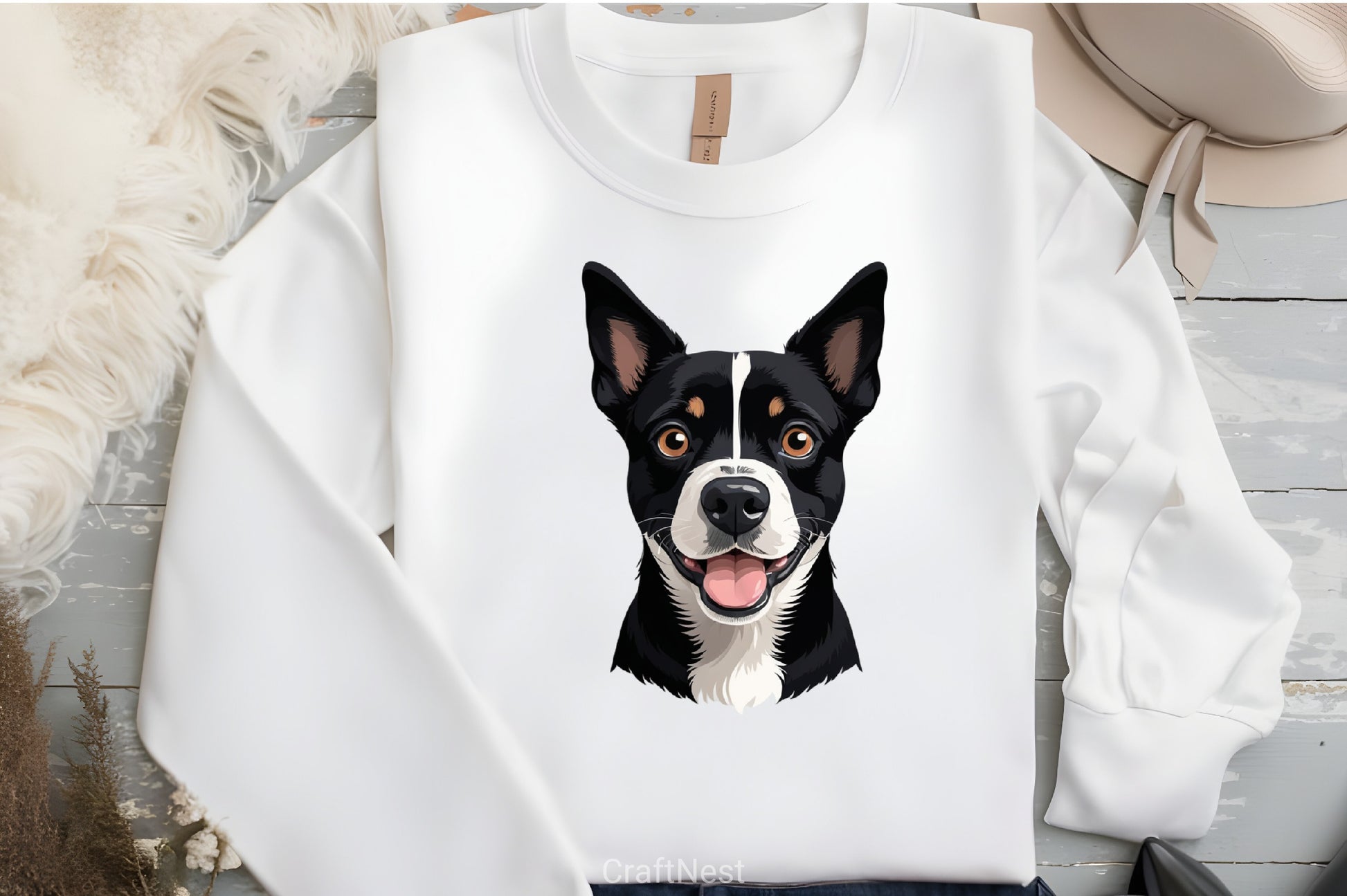 Cute Black & White Dog Clipart Bundle - CraftNest - Digital Crafting and Art