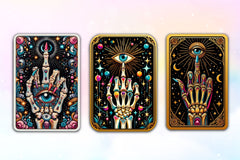 Funny Tarot Card With Skeleton Finger Clipart Bundle - CraftNest - Digital Crafting and Art