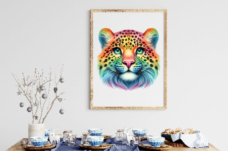 Rainbow Animals Cute Animal Clipart Bundle - CraftNest - Digital Crafting and Art