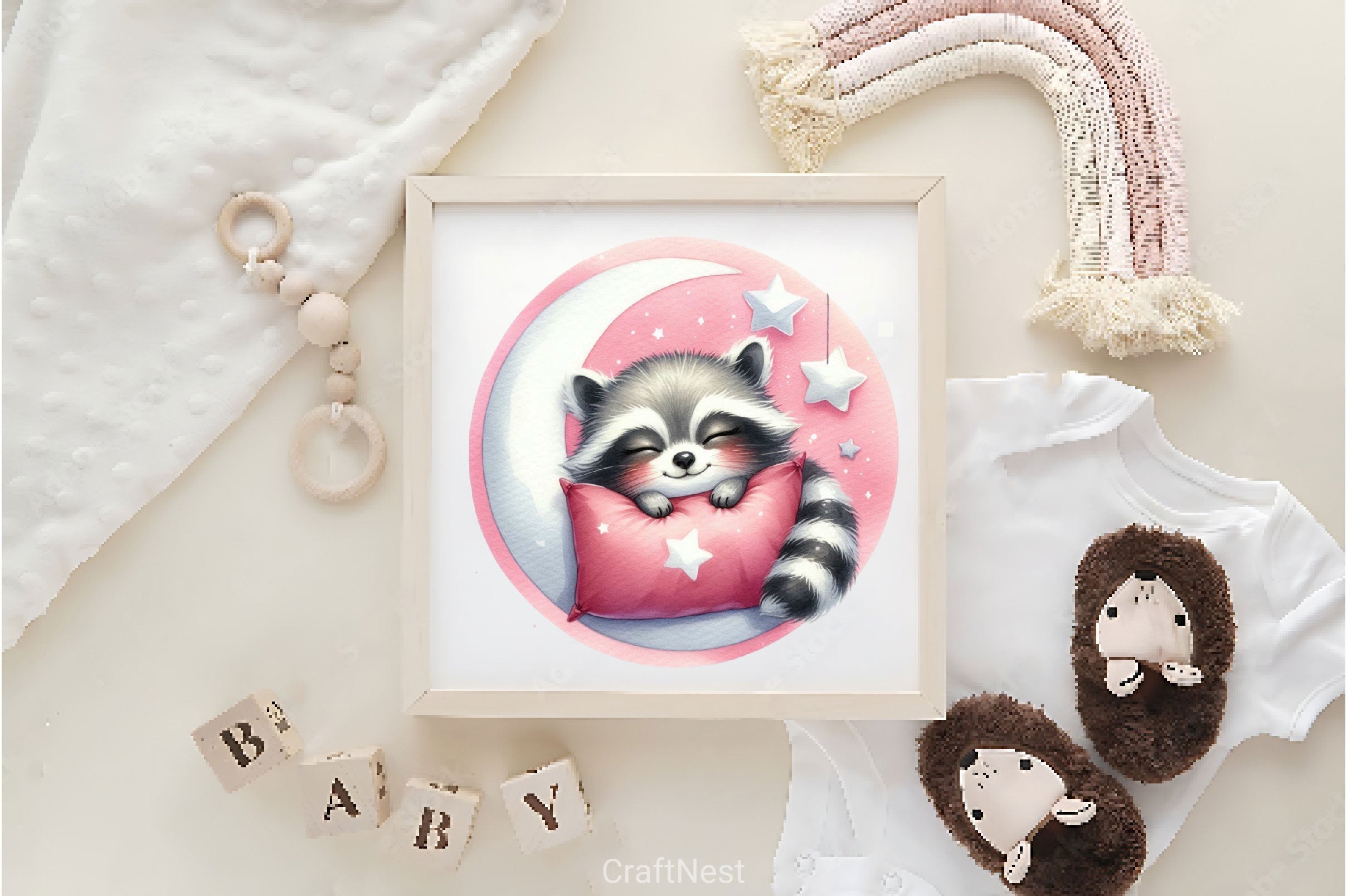 Sleeping Baby Animals Clipart Bundle 2 - CraftNest - Digital Crafting and Art