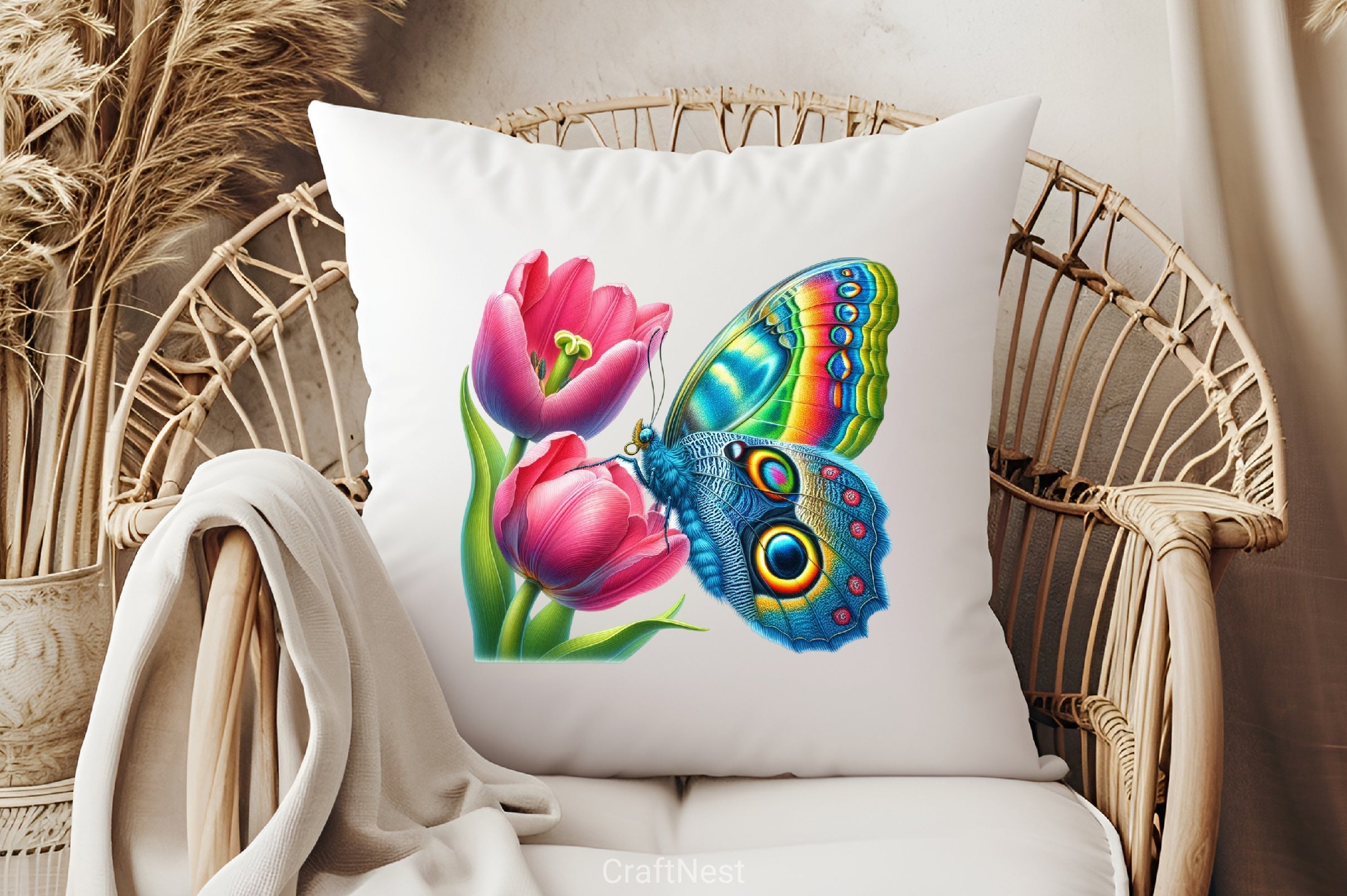 Spring Flower & Butterfly Clipart Bundle - CraftNest - Digital Crafting and Art