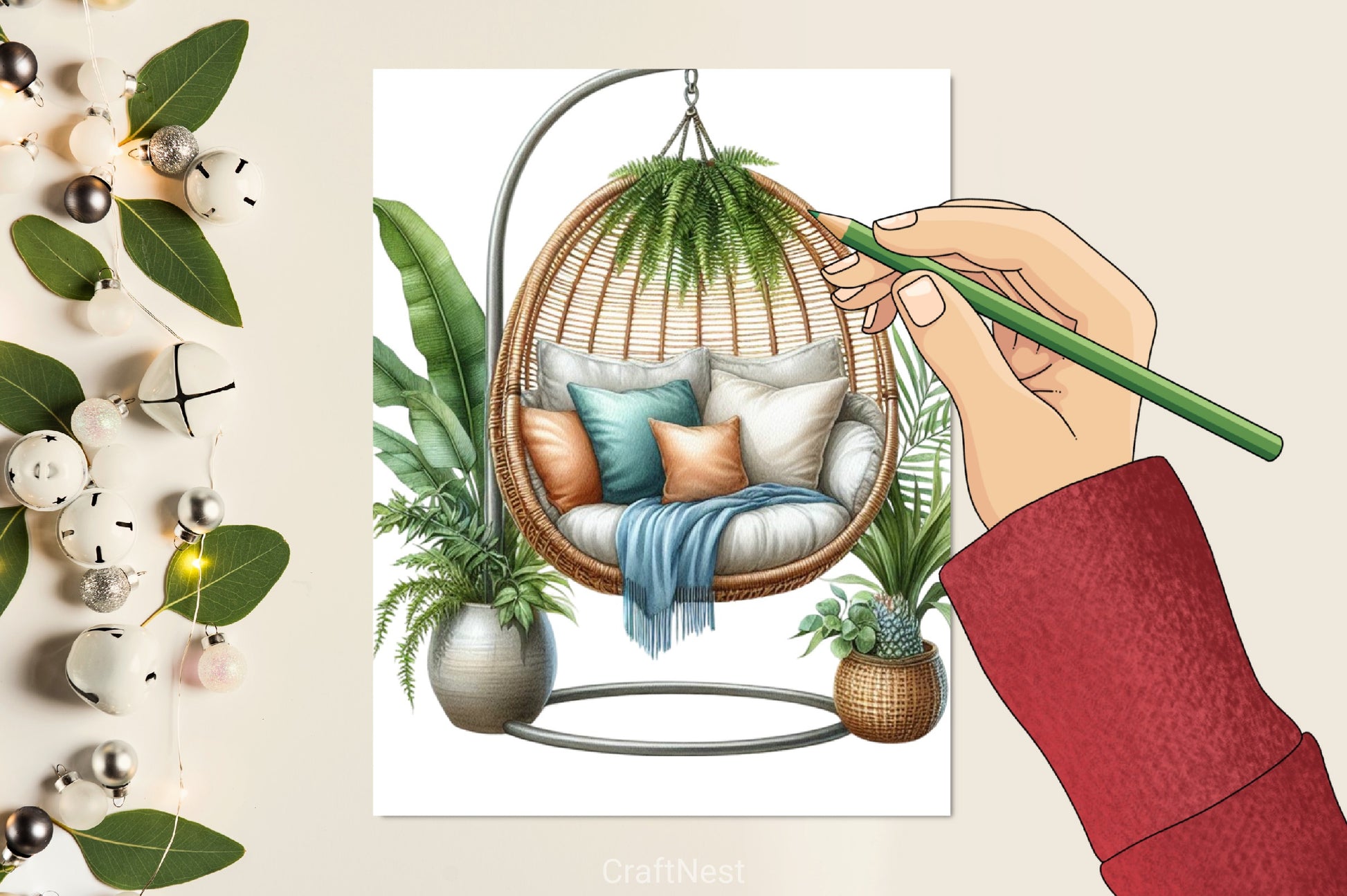 Hanging Chair Clipart Bundle - CraftNest - Digital Crafting and Art