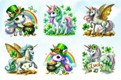 St Patrick's Day Unicorns Clipart Bundle 2 - CraftNest - Digital Crafting and Art