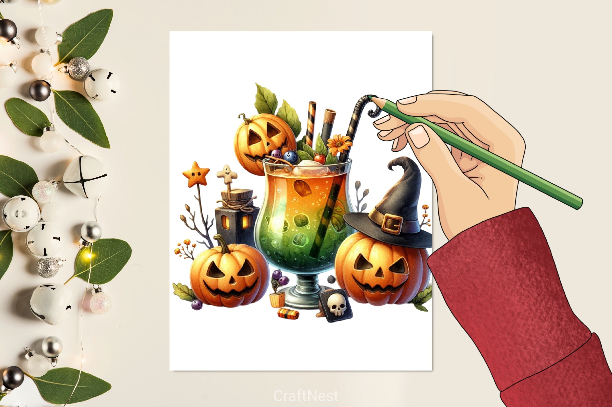Halloween Drink Clipart Bundle 3 - CraftNest - Digital Crafting and Art