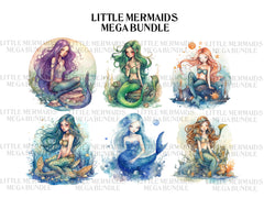 Cute Mermaid Clipart - CraftNest