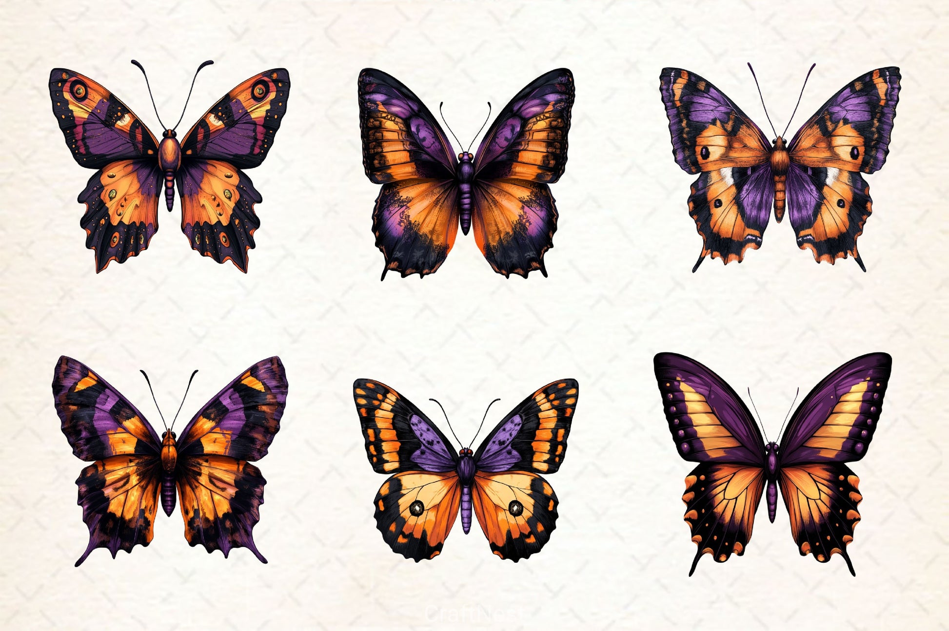 Butterfly Butterflies Clipart Bundle - CraftNest - Digital Crafting and Art