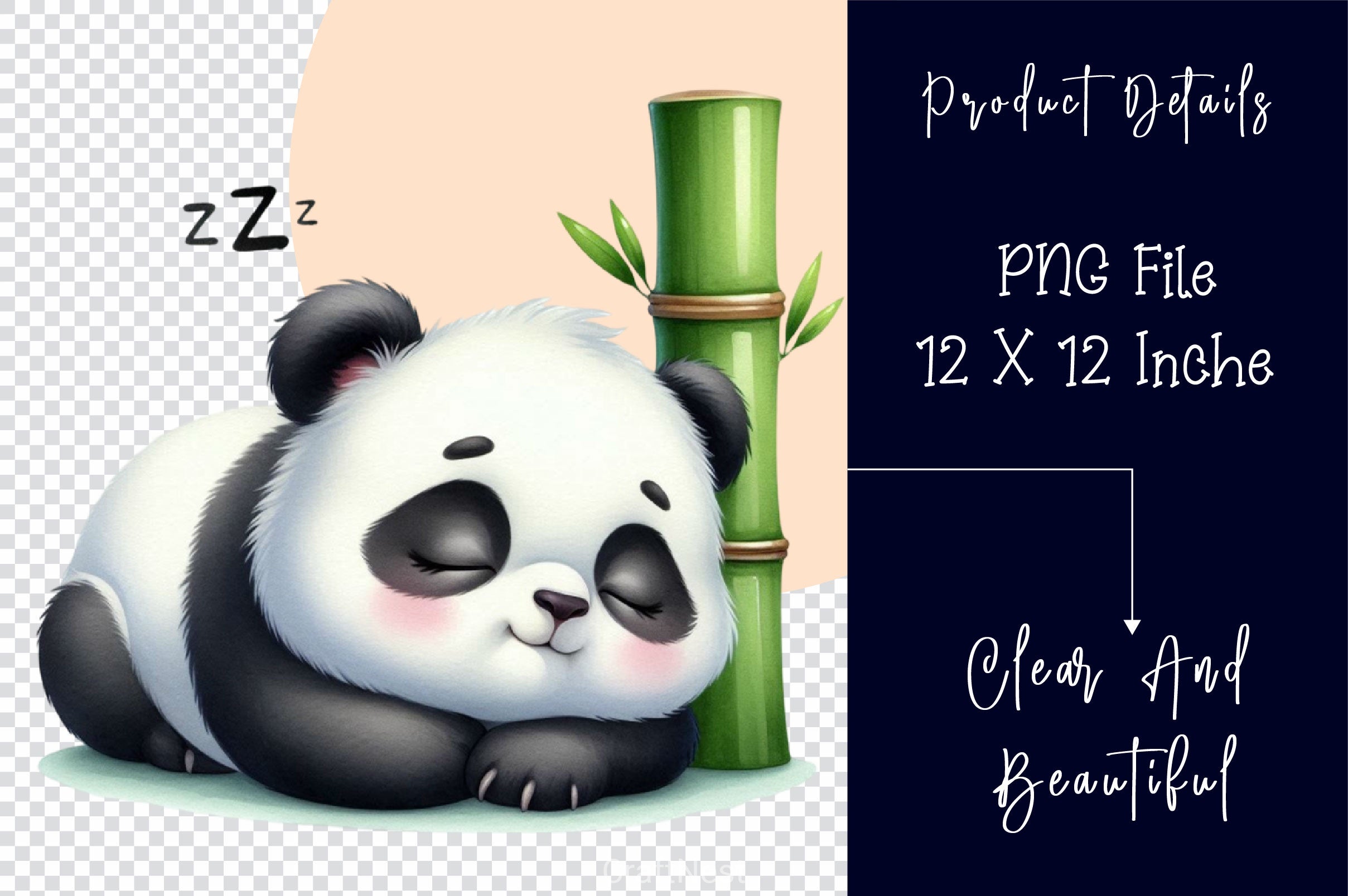 Bamboo Panda Cub Clipart Bundle 2 - CraftNest - Digital Crafting and Art