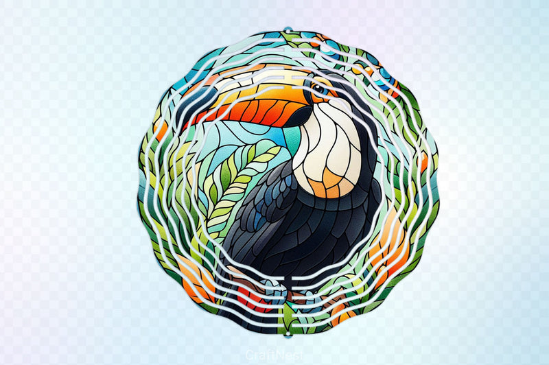 Toucan Bird Stained Glass Clipart Bundle - CraftNest - Digital Crafting and Art