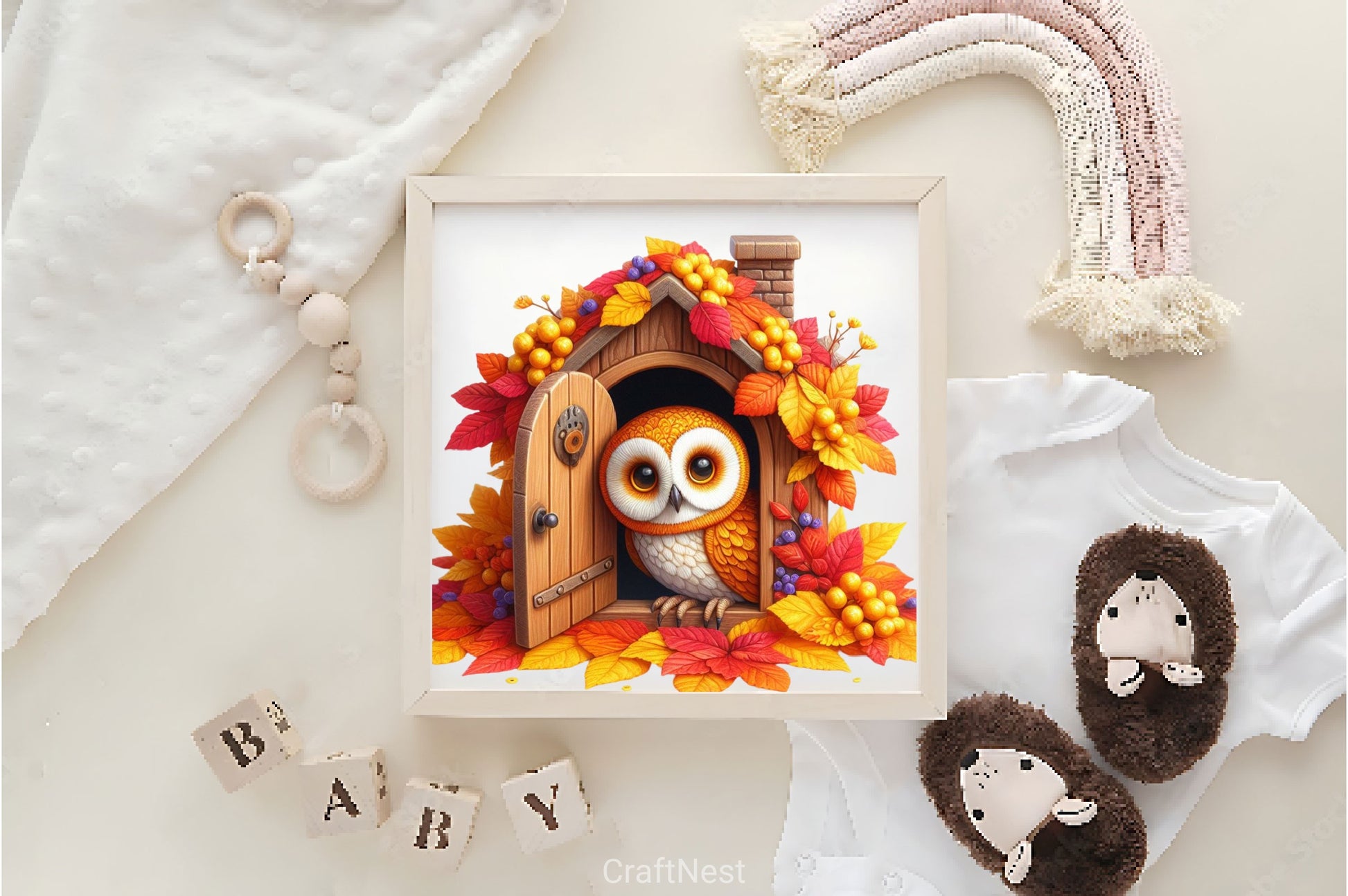 Autumn Owl House Clipart Bundle 2 - CraftNest - Digital Crafting and Art