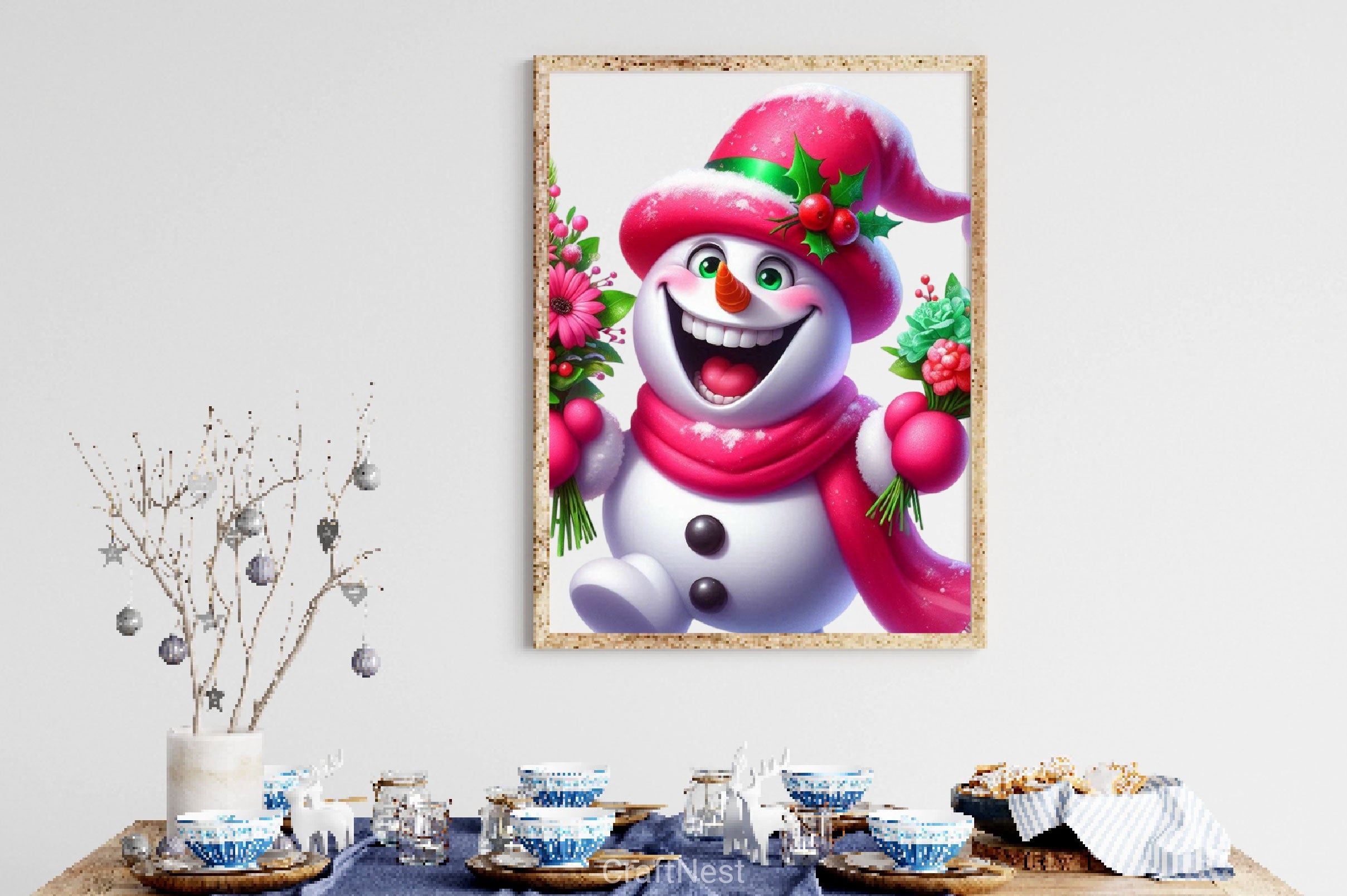 Funny Christmas Snowman Clipart Bundle 2 - CraftNest - Digital Crafting and Art