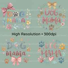 Dog Mama Clipart Bundle - CraftNest - Digital Crafting and Art