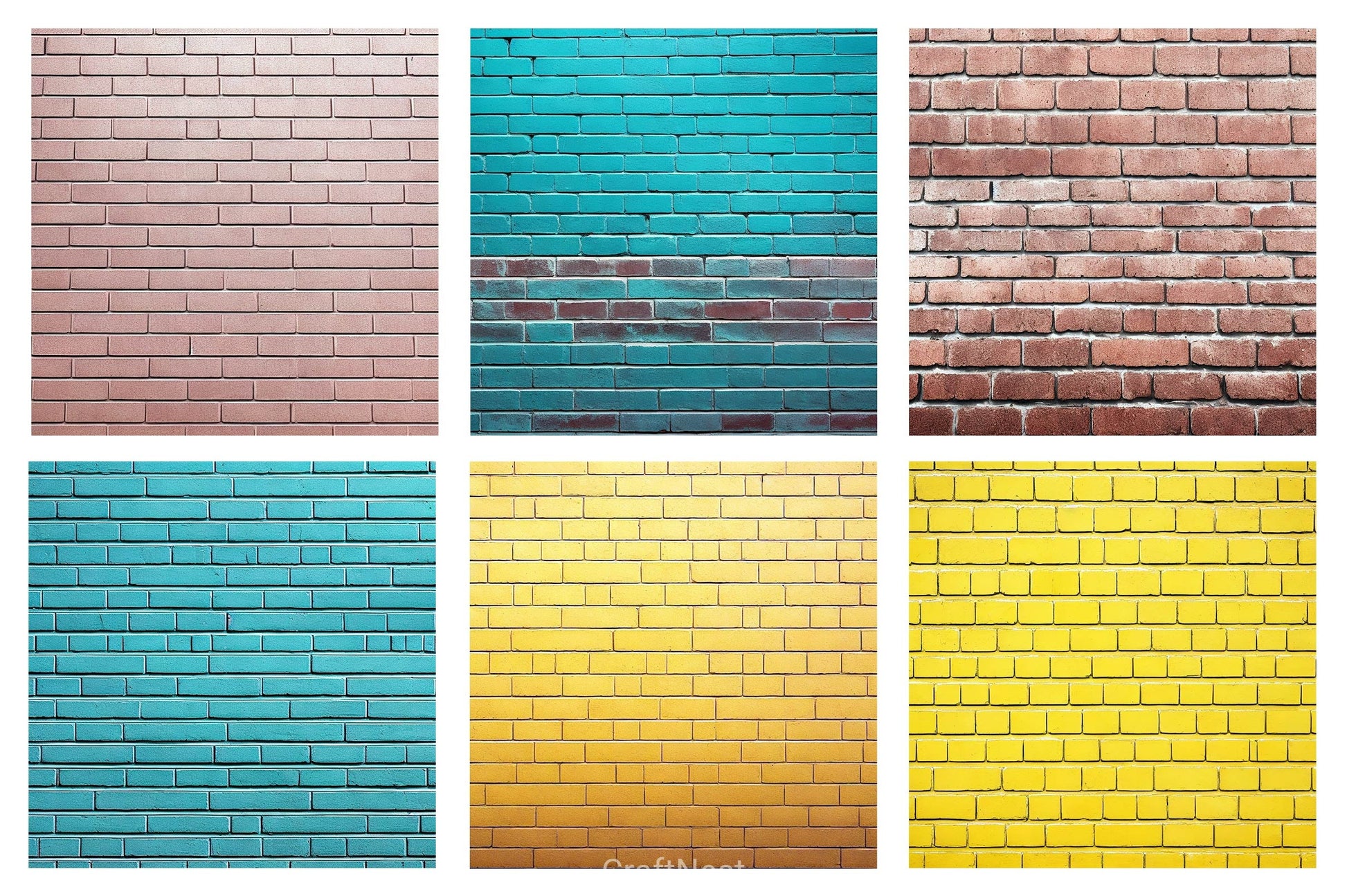 Brick Wall Background Clipart Bundle - CraftNest - Digital Crafting and Art