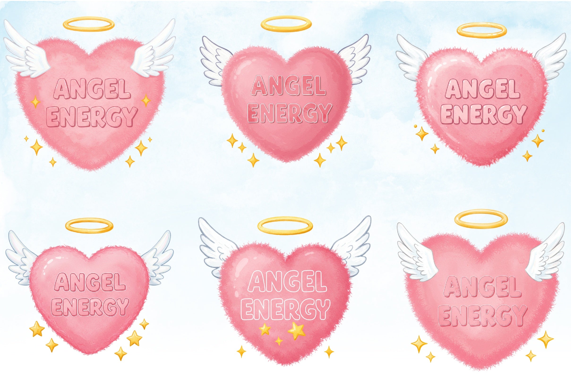 Heart Angel Wings Clipart Bundle - CraftNest - Digital Crafting and Art