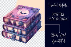 Halloween Books Clipart Bundle 2 - CraftNest - Digital Crafting and Art