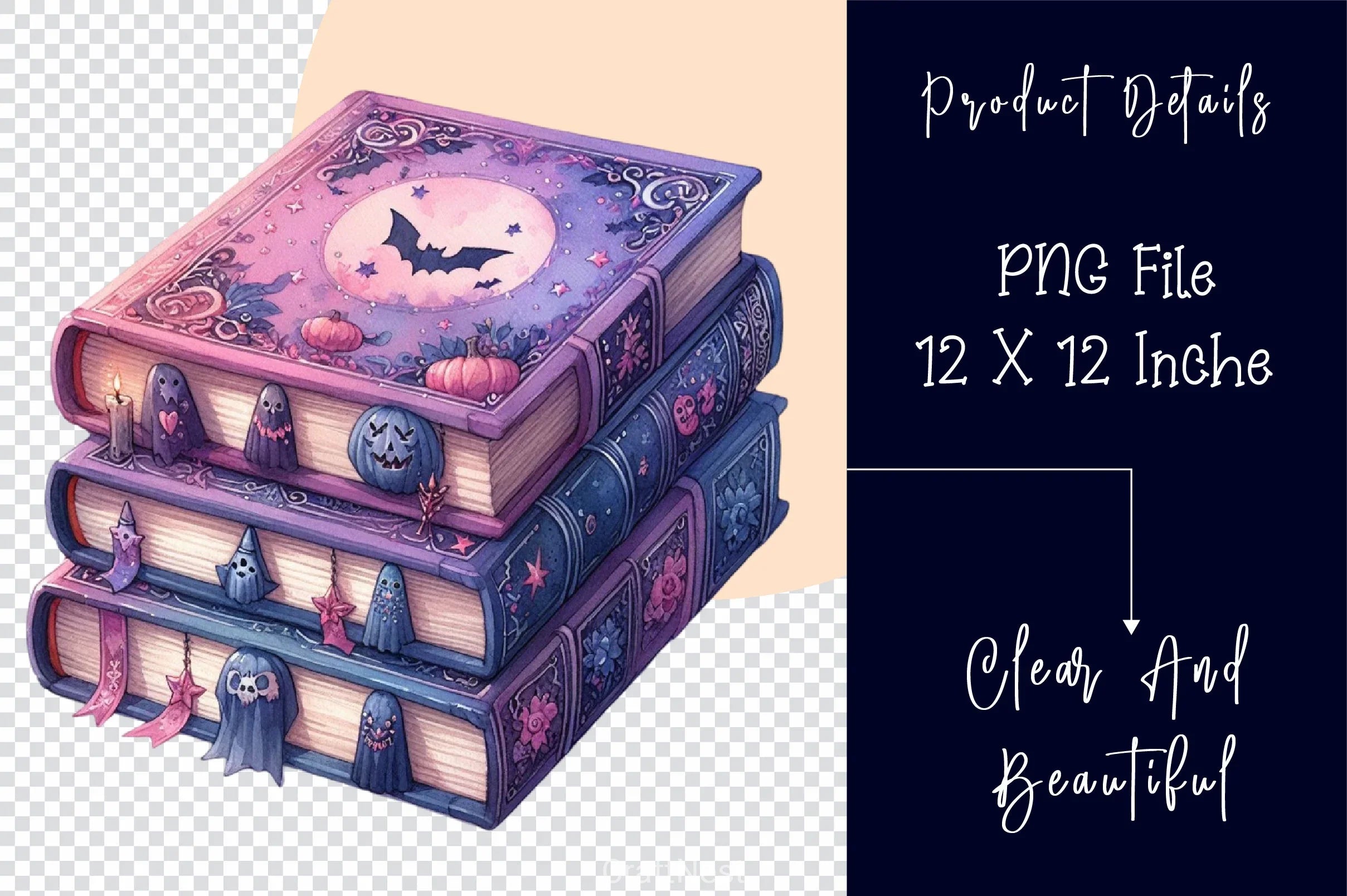 Halloween Books Clipart Bundle 2 - CraftNest - Digital Crafting and Art