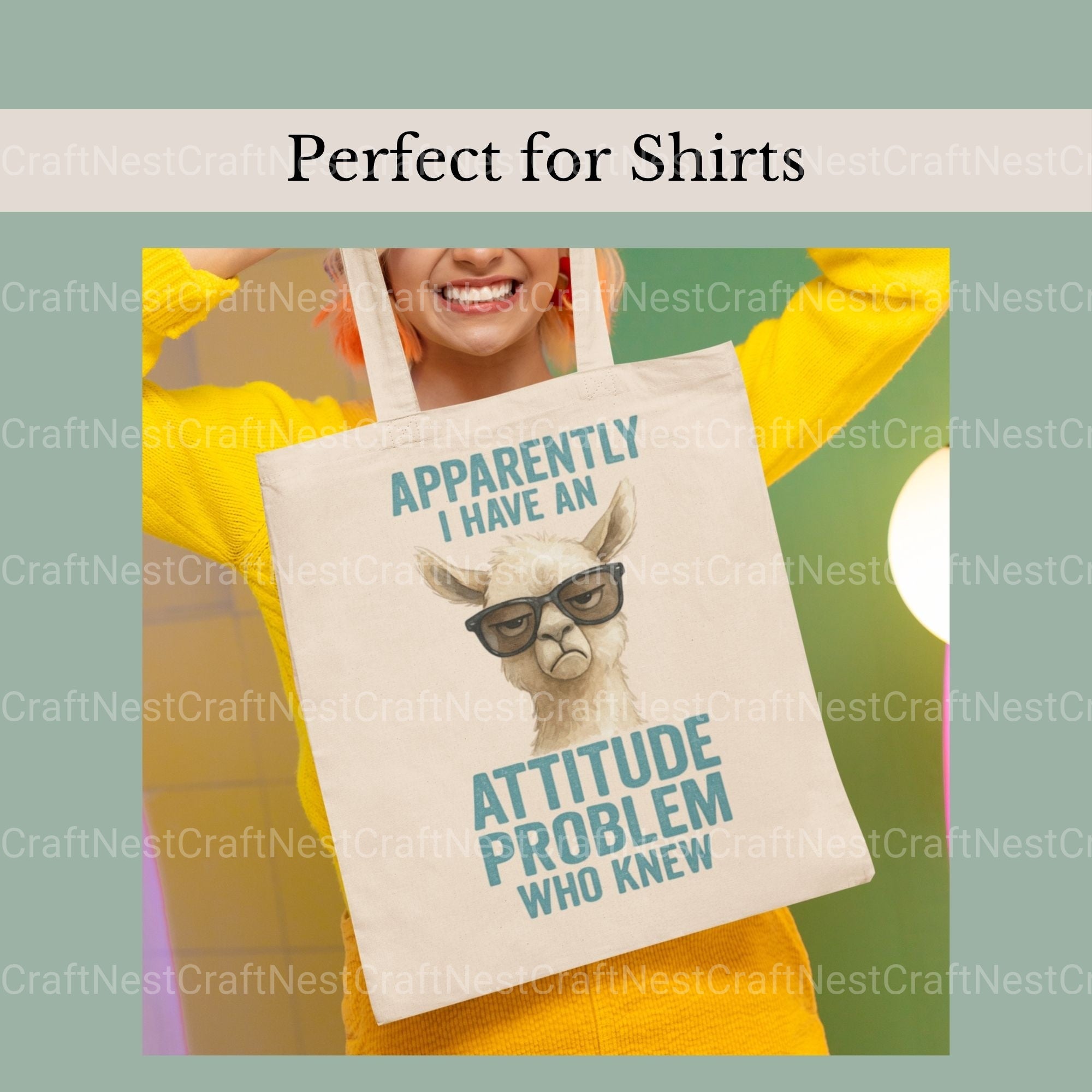 Attitude Problem Llama Clipart Bundle - CraftNest - Digital Crafting and Art