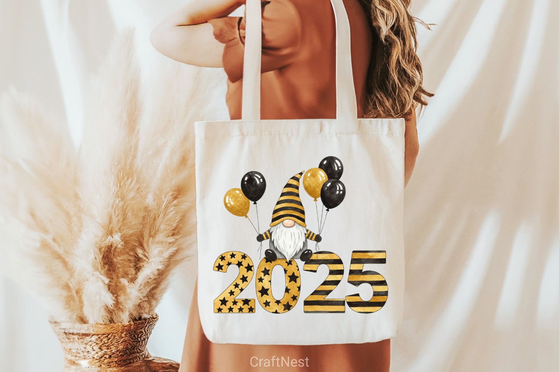 New Year Gnomes 2025 Clipart Bundle 3 - CraftNest - Digital Crafting and Art