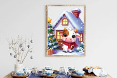 Cute Christmas Cow Clipart Bundle 2 - CraftNest - Digital Crafting and Art