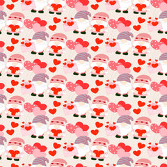 Valentines Day Gnome Seamless Digital Paper - CraftNest - Digital Crafting and Art