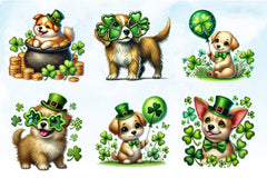 St Patrick's Day Dogs Clipart Bundle - CraftNest - Digital Crafting and Art