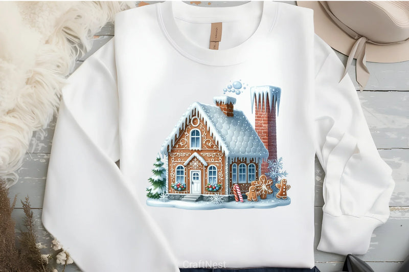 Gingerbread House Christmas Clipart Bundle - CraftNest - Digital Crafting and Art