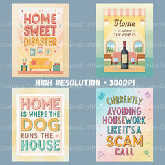 Home Quotes Clipart Bundle - CraftNest - Digital Crafting and Art