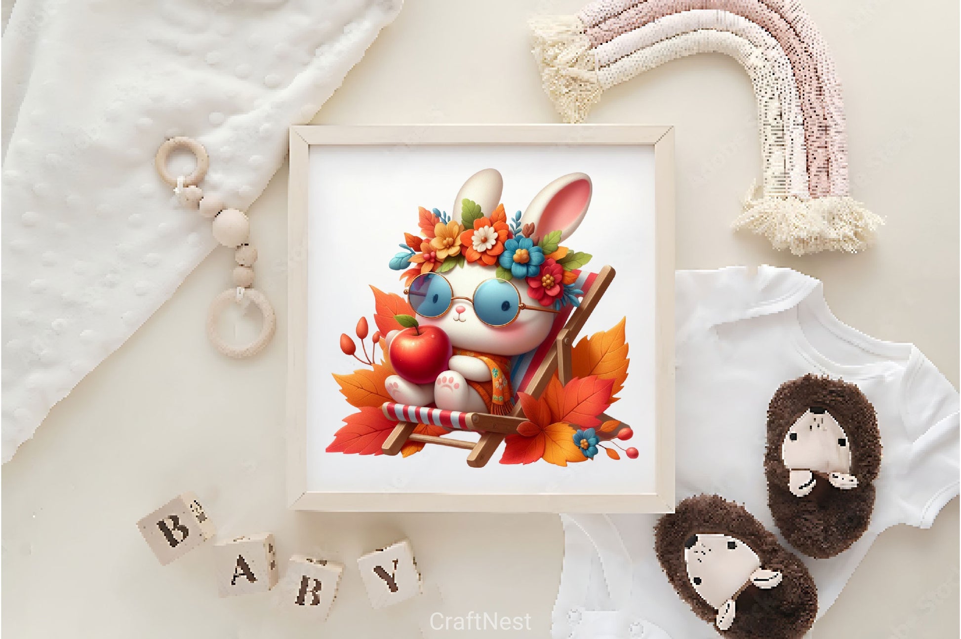 Cute Autumn Bunny Clipart Bundle 2 - CraftNest - Digital Crafting and Art