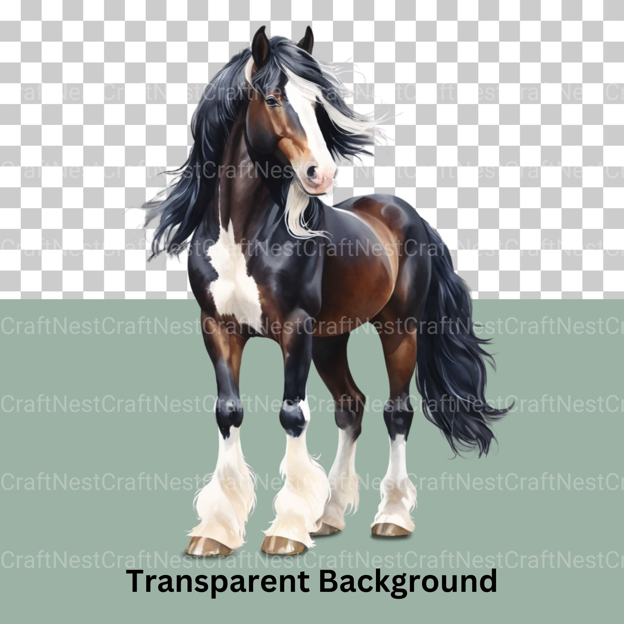 Horses Clipart Bundle 2 - CraftNest - Digital Crafting and Art