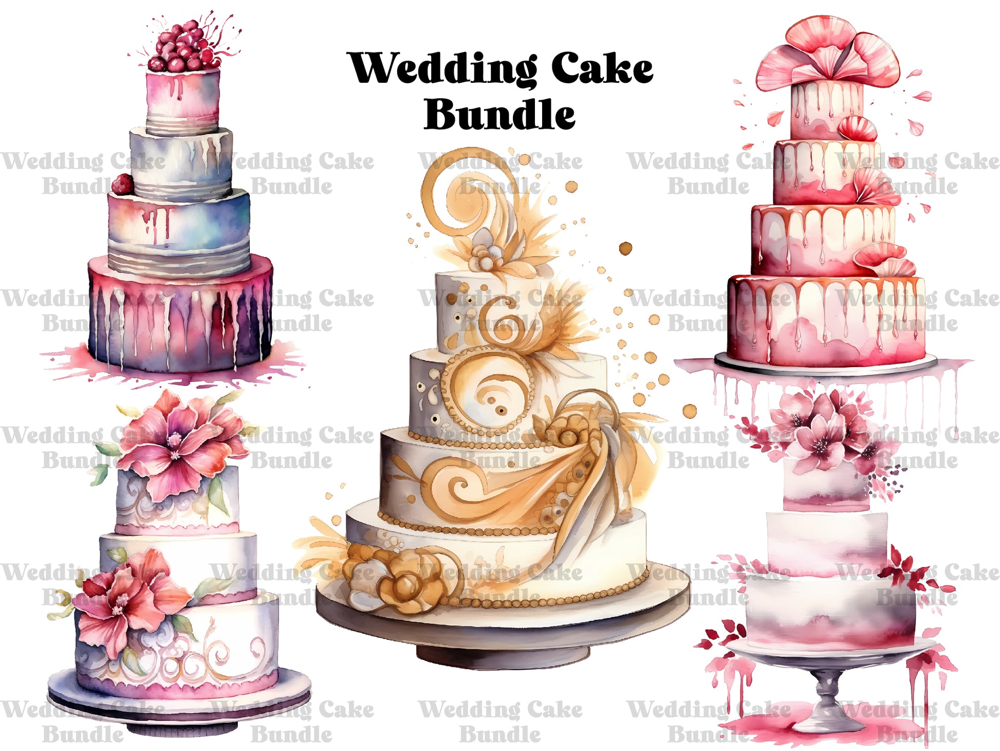 Wedding Cake Clipart - CraftNest