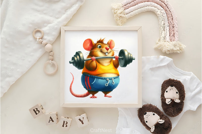 Funny Cute Rat Clipart Bundle - CraftNest - Digital Crafting and Art