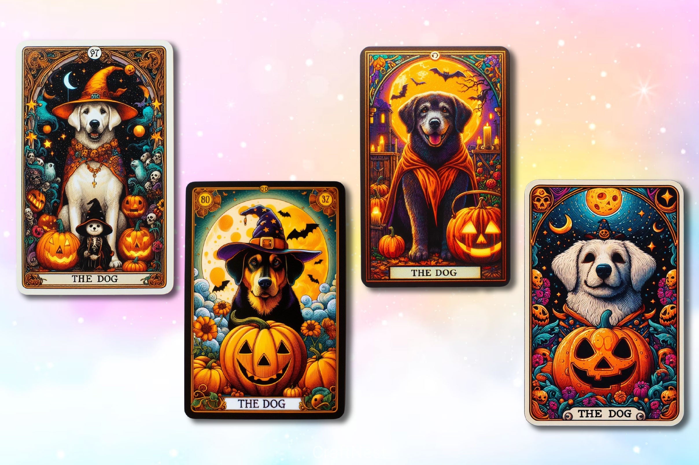 Funny Dog Tarot Card Clipart Bundle 2 - CraftNest - Digital Crafting and Art