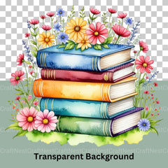 Whimsical Books Clipart Bundle - CraftNest - Digital Crafting and Art