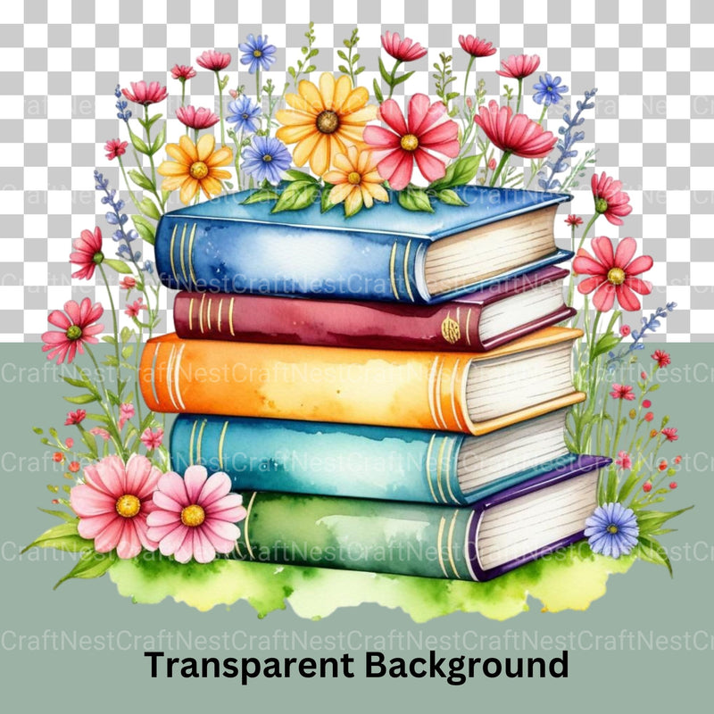 Whimsical Books Clipart Bundle - CraftNest - Digital Crafting and Art