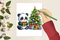 Christmas Panda Clipart Bundle 4 - CraftNest - Digital Crafting and Art